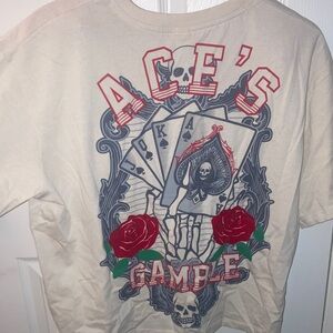 Ace's Gamble Graphic Tee - Cream